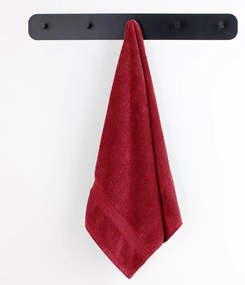 Piros frottír pamut törölköző és fürdőlepedő készlet 10 db-os Marina – Restilo