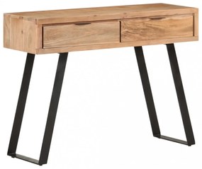 természetes szélű tömör akácfa tálalóasztal 100 x 35 x 76 cm