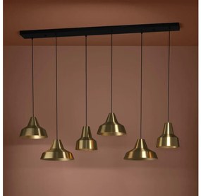 Eglo 390017 - Csillár zsinóron SAVARNA 6xE27/40W/230V arany