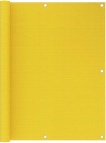 vidaXL sárga HDPE erkélytakaró 120 x 300 cm