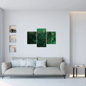 Kép - Zöld mikroszkópos kép (90x60 cm)