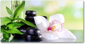 Fotó vászonkép edzett üveg Orchidea 140x70