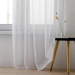 Homede Záclona Kresz Wave Tape függöny, fehér, 280 x 140 cm