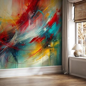 Fotótapéta - Absztrakció pirossal (147x102 cm)