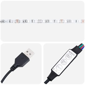 Fürdőszoba tükör szekrény LED világítással Mestergerenda tölgy 80x37 cm
