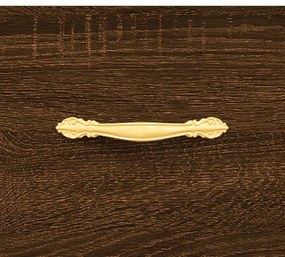 barna tölgyszínű szerelt fa cipősszekrény 30 x 35 x 105 cm