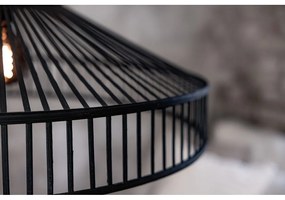 Fekete függőlámpa bambusz búrával ø 70 cm Tapa – Markslöjd