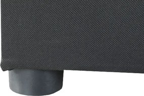 Kinyitható kanapé, szürke-fekete szövet, balos, LAUREL