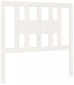 fehér tömör fenyőfa fejtámla 96 x 4 x 100 cm