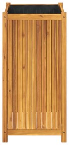 tömör akácfa kerti virágtartó béléssel 50 x 50 x 100 cm