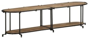 tömör nyers mangófa TV-szekrény 160 x 42 x 40 cm