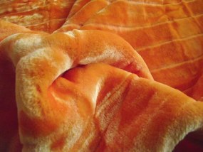 Narancsos narancs ágytakaró extra vastag pléd