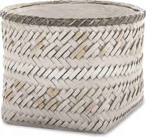 Virágtartó Fedél Szürke 23x30cm Boho Fonott 25