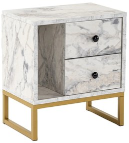 Éjjelis szekrény Glimmer Fressia Marble Gold