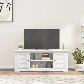 fehér szerelt fa TV-szekrény 110 x 30 x 41 cm