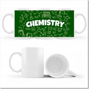Nyomott mintás bögre Kémiai osztály motívum