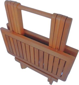 Akácfa kerti tárolóasztal 50x50 cm Cleveland – Garden Pleasure