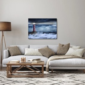 Kép - Világítótorony egy sziklán (70x50 cm)