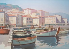 Fotótapéta Flizelin Dekoratív tapéta Tengerparti kikötő 208x146 Ragasztó