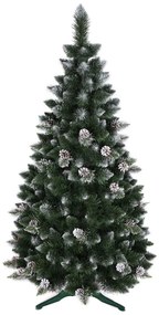 Havas karácsonyfa fenyőtobozokkal 180 cm