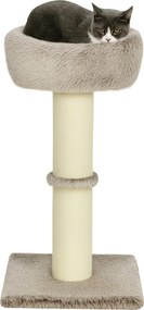 PawHut Macska Támfa 87 cm Magas Kiscica Tornyával, Ágyazott, Vastag Oszloppal, Zsuggózós Karcolóval, Kiscicák Számára 6 kg-ig, Belső Használatra, Barn