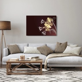 Kép - fényes virágok (90x60 cm)
