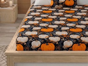 Mikroszálas gumis lepedő MAGIC PUMPKIN színes 180x200 cm