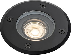 Modern kültéri talajszpot fekete 35 mm állítható IP65 - Delux
