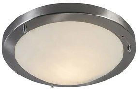 Modern mennyezeti lámpa acél 31 cm IP44 - Yuma