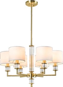 Cosmolight SUTTON P06692BR-WH Plafonlámpa 6x40W/E14 ip20