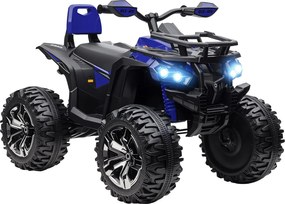 HOMCOM 12V Elektromos Quad Gyerekeknek 3-5 Éveseknek 3-8 km/h, Gyerek Elektromos Autó Zenével, MP3, USB, TF Kártyával, Fényszórókkal és Pedállal, PP-b