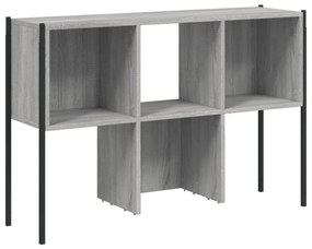 szürke sonoma színű szerelt fa könyvespolc 102x28x172 cm