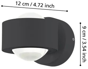 Eglo 98746 - LED Kültéri fali lámpa TREVIOLO 2xLED/2W/230V IP44