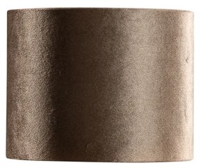 Bársony lámpabúra barna, arany belsejével 18/18/14