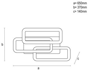 LED Dimmelhető csillár LED/90W/230V 3000-6500K + távirányítás