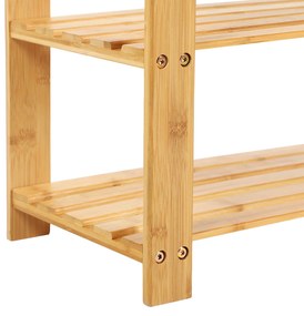 REGINA bambusz pad cipőtartóval, 70x28x45cm, természetes fa SongmicsHome