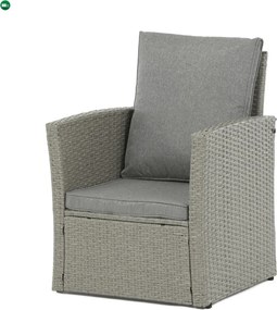 Kerti ülőgarnitúra, polyrattan, szürke, AZS-A1523 GREY