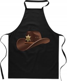 Konyhai kötény nyomtatás Sheriff kalap Ajándék