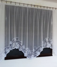 Mg Függöny Frézia Fehér Hullám 300x170 kész Bt