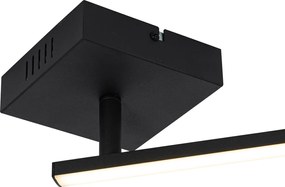 Mennyezeti lámpa fekete 150,8 cm LED-del, 3 fokozatú dimmerrel, állítható - Annuschka