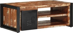 vidaXL dohányzóasztal többszínű 90x50x36cm tömörfa újrahasznosított fa