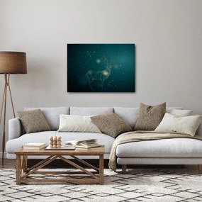 Kép - Varázslatos szarvas éjszaka (70x50 cm)