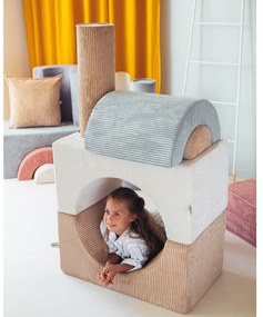 Mentazöld kordbársony habszivacs játszótér 3 db-os magasság 37 cm 75x49 cm Rainbow Montessori – Wigiwama