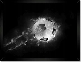 Poszterek keretben 40x30 Futball labda Tűz