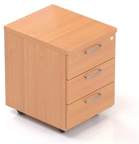 Visio konténer 52 x 43 cm - 3 fiókos, bükkfa