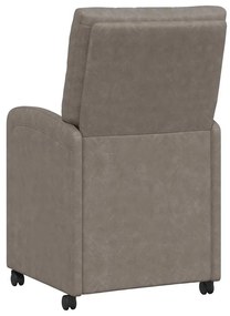 Kerekes Étkező Székek 2 pcs Szürke 58 x 67 x 97 cm Műbőr