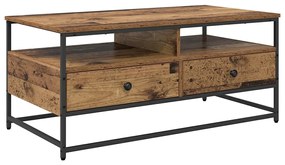 Dohányzóasztal fiókkal Régi fa 100 x 51 x 45 cm Faanyag