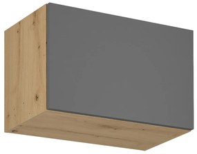 Felső szekrény, artisan tölgy/szürke matt, LANGEN G60KN