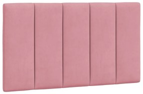 rózsaszín bársony fejtámla párna 90 cm