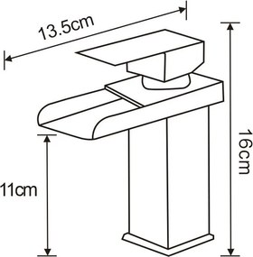 Mexen Hydra mosdó csaptelep, arany, 744900-50